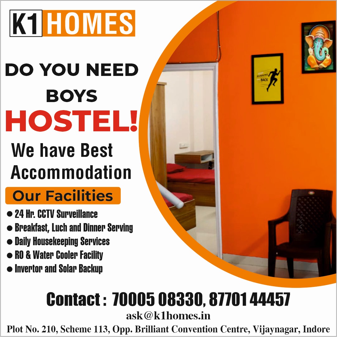 Best PG Accommodation for Boys  Near Vijaynagar Indore