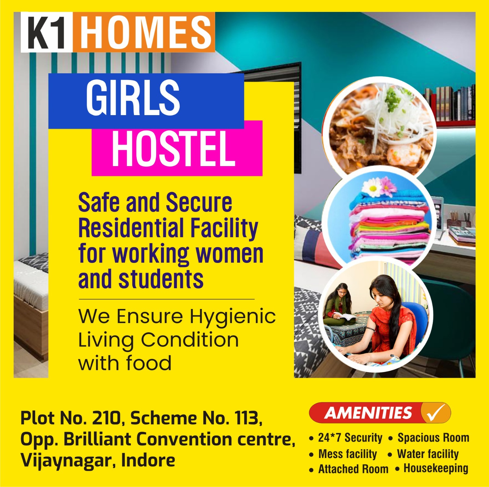 Best Girls Hostel in Vijaynagar Indore