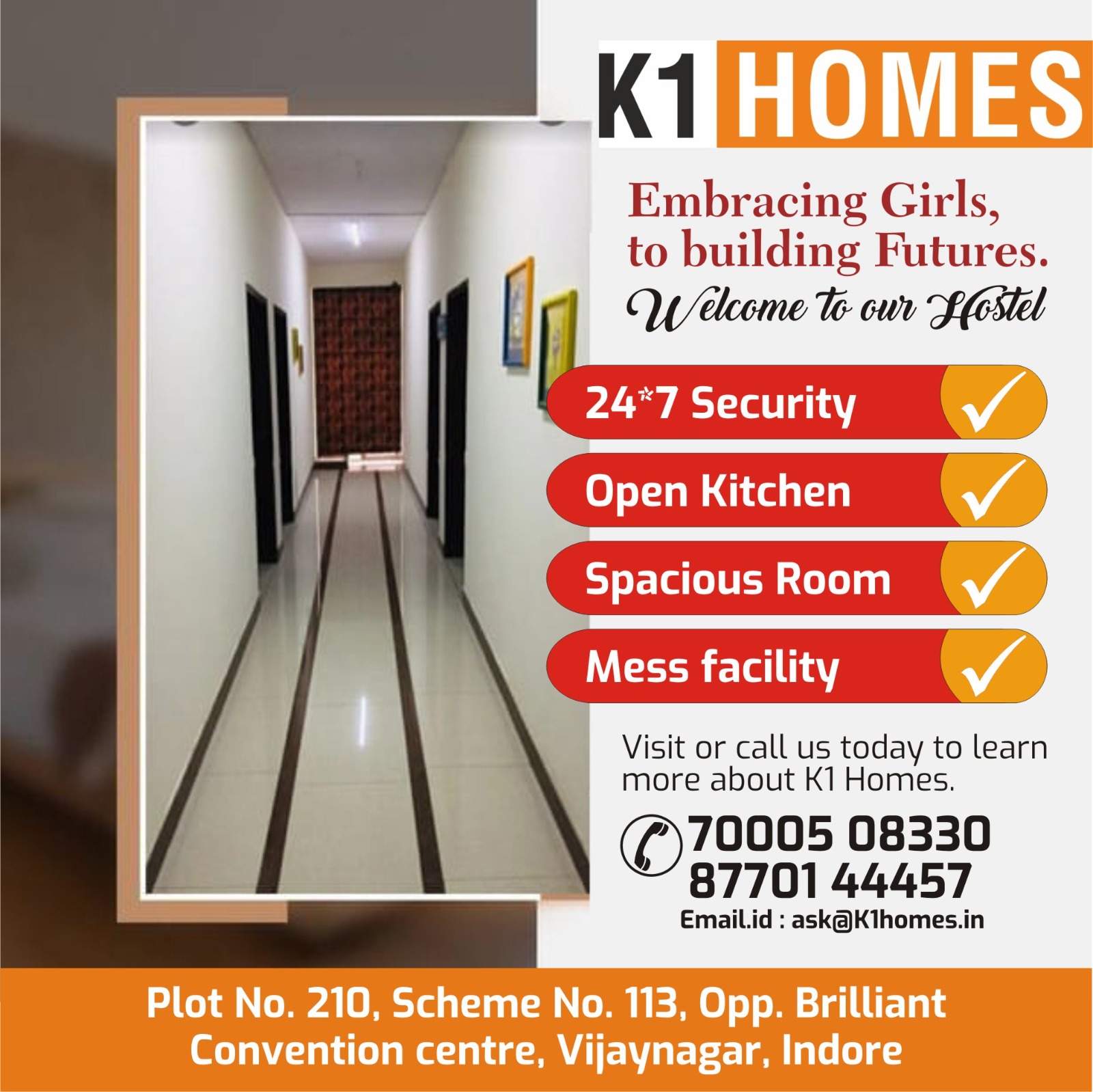 Luxurious Hostel For Girls And  Boys in Indore