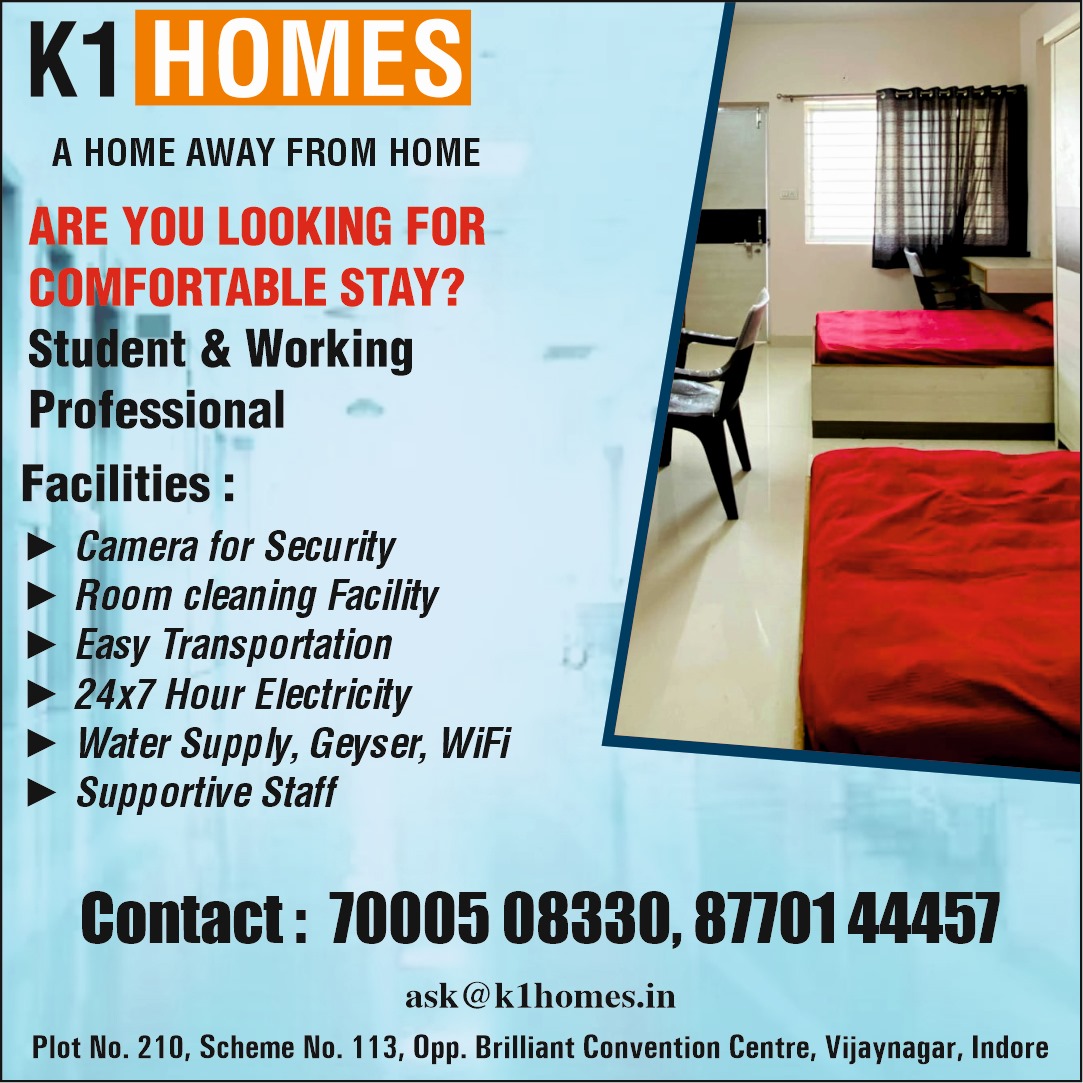 Best Hostel for Students and Working Professional Boys Near Vijaynagar Indore