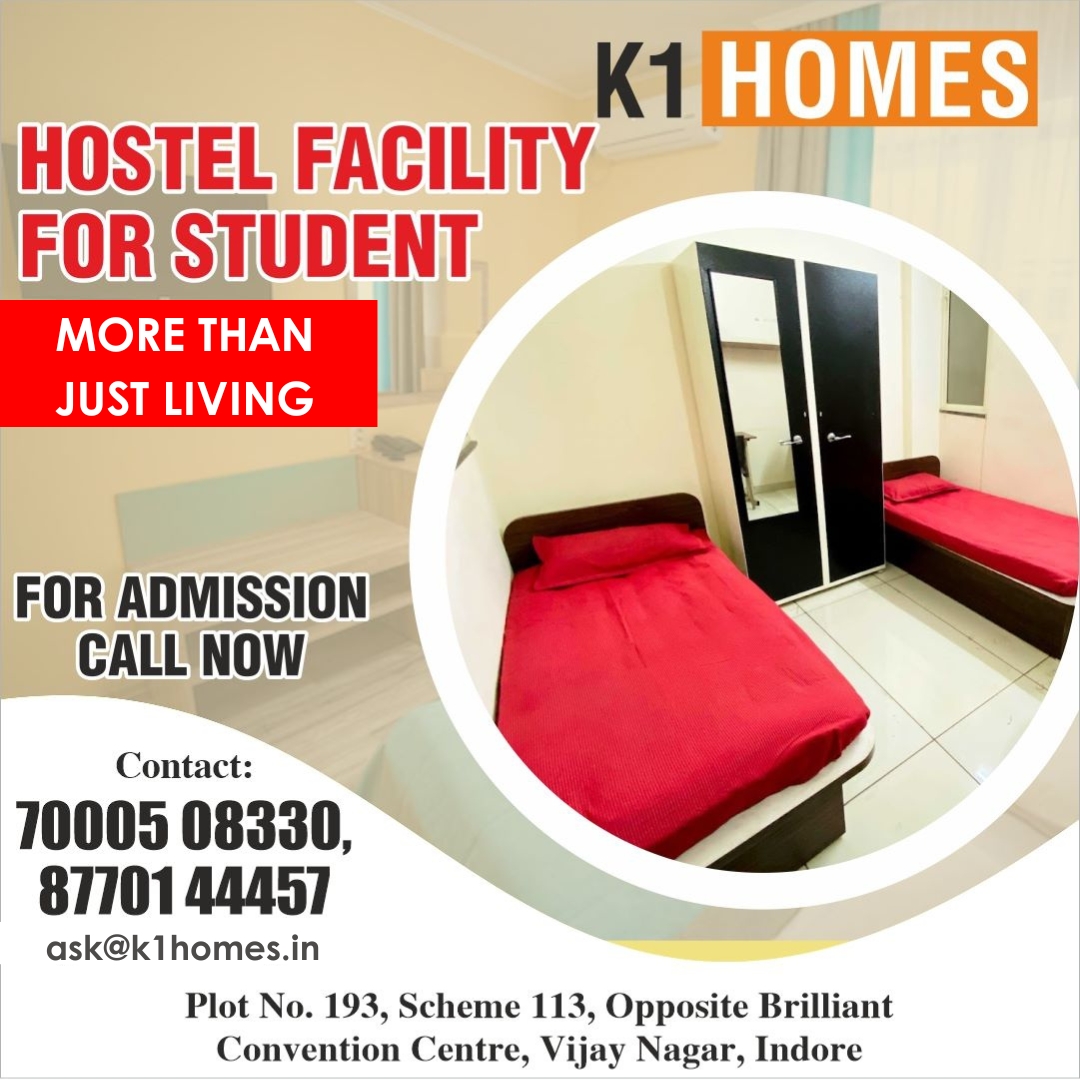 Best hostel for Boys in Vijaynagar Indore