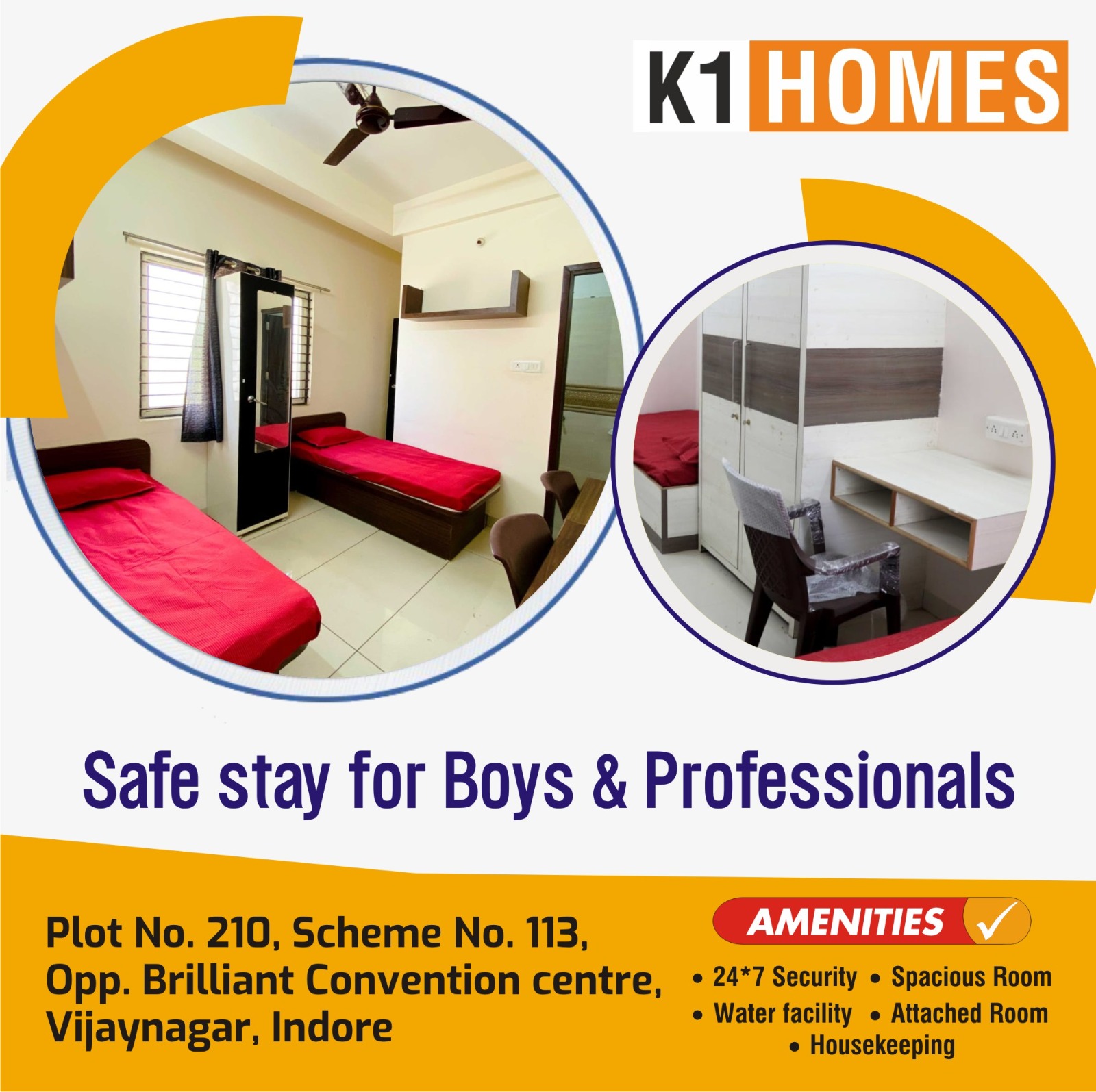 Best PG Accommodation near Vijaynagar Indore