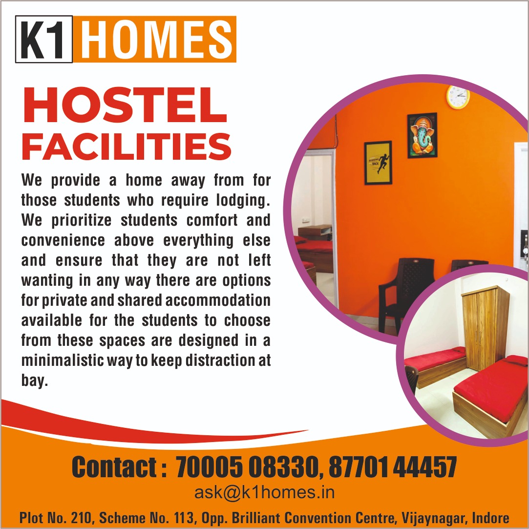 Best Hostel Accommodation near Bapat Square in Indore