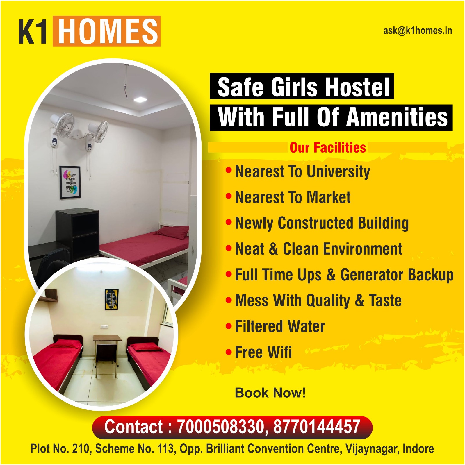 Best Hostel for Students near Prestige College Indore